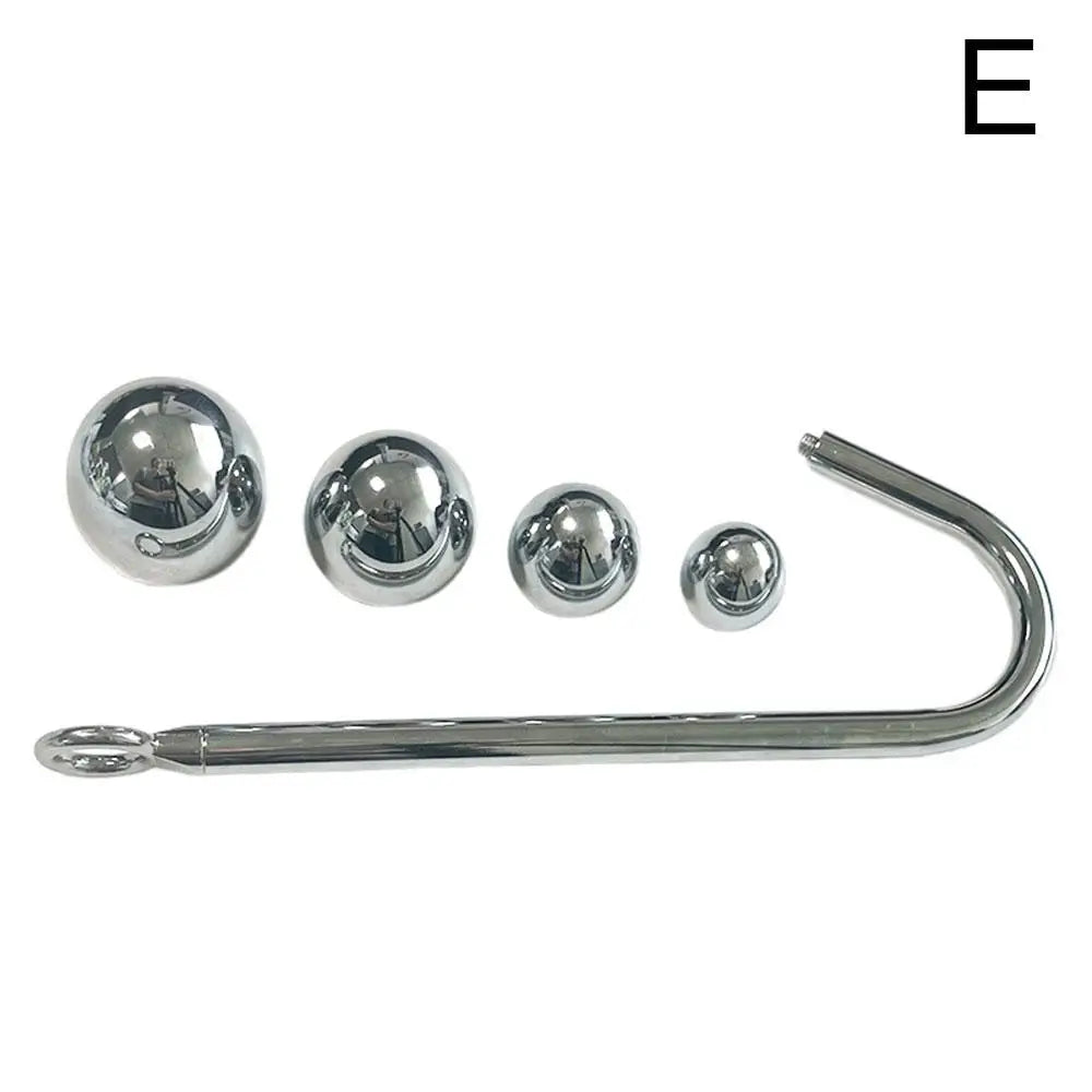 Stainless Steel Anal Hook Anus balls Metal Anal Dilator Butt Plug Big Anal Beads prostate massager insert Anal sex toy for Adult