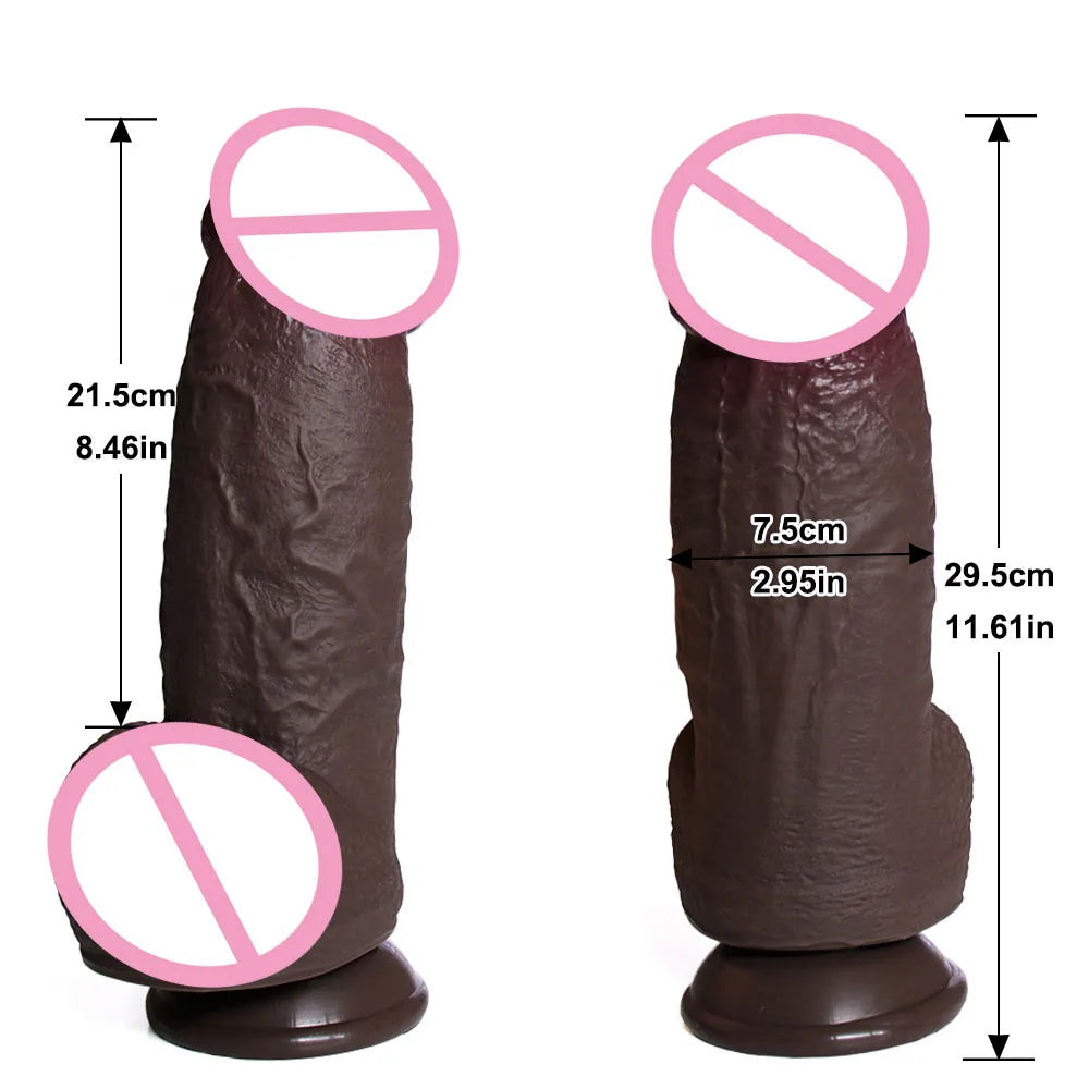 Huge Silicone Dildo Emale Clit G Spot Orgasm Penis with Sucker Female Masturbator Lesbian Anal Adult Vagina Sex Toy Masturbator