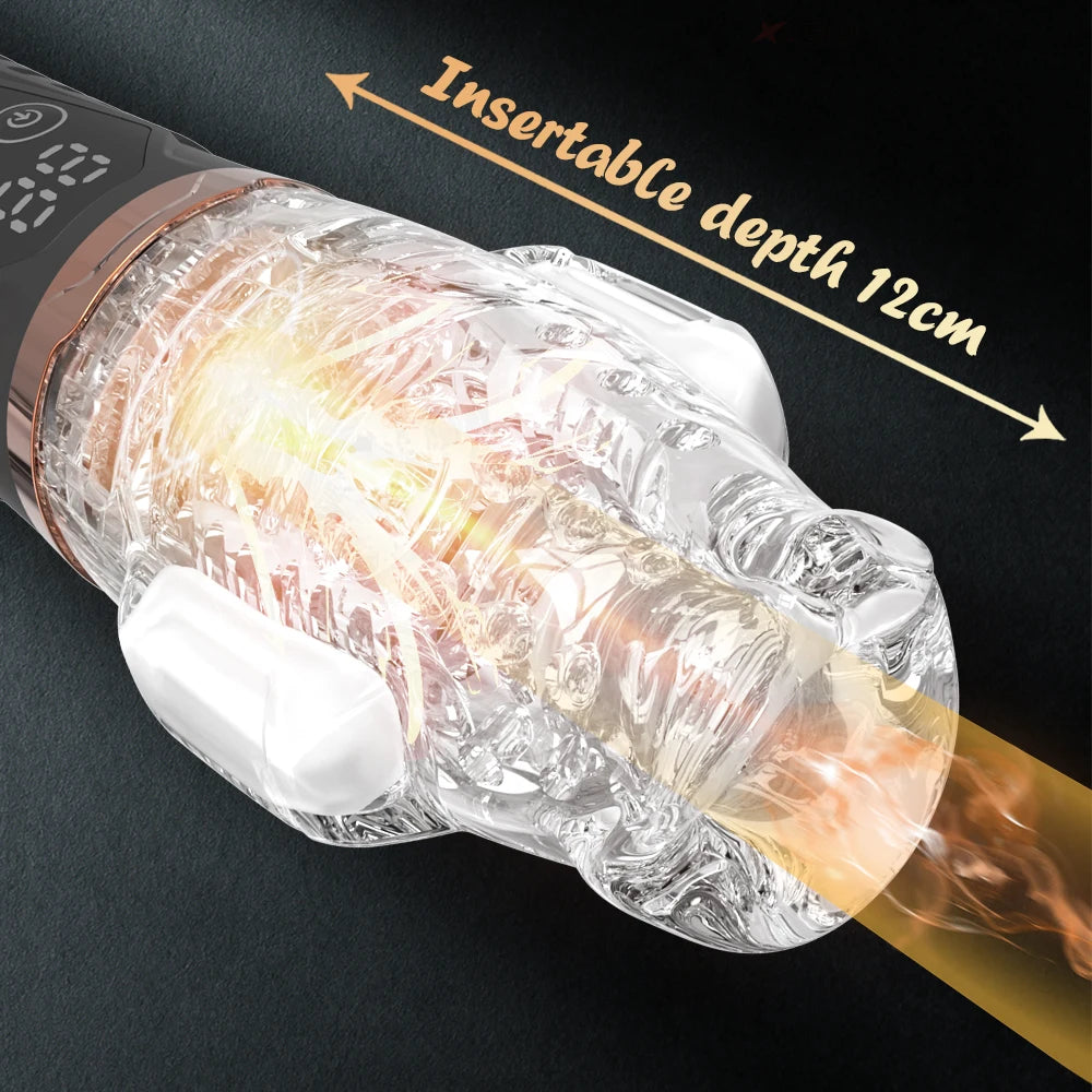 New Automatic Male Masturbator for Men 360 Rotation Vibrator Penis Massager Vagina Pussy Male Masturbation cup Sex Toys for Men