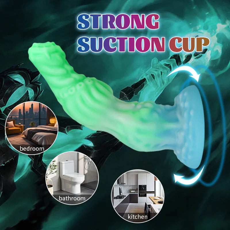 Adult Realistic Liquid Silicone Special-Shaped Penis Masturbator Female Sex Toy Pleasure Enhancer for Intimate Wellness