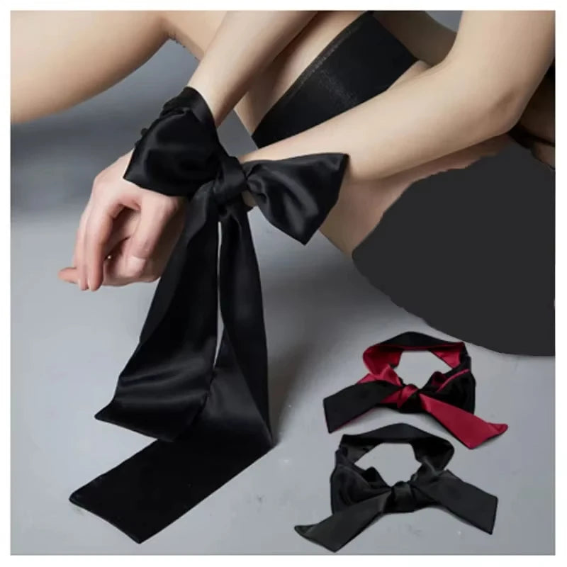 BDSM Satin Sex Eye Mask Sex Handcuffs Accessoire Bondage Restraints Bondage Rope Sex Toys for Women Couples Adults Toys Cosplay