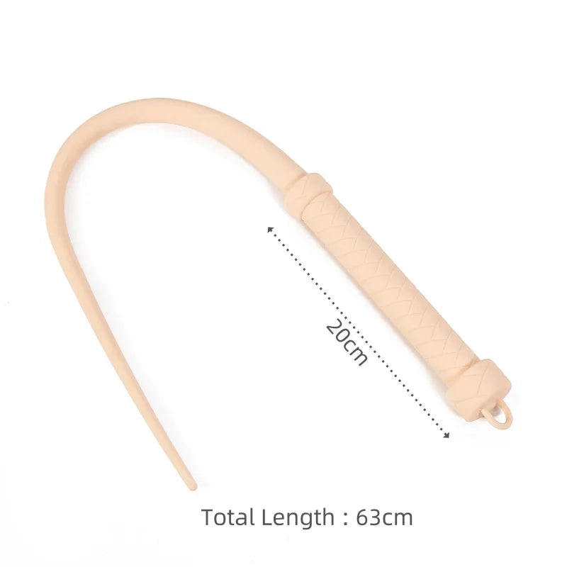 Red Boutique Silicone BDSM Whip Erotic Sex Toys with Mute Ball Mouth Gag for Couple Flirt Spanking Chastity Sex Accessoires
