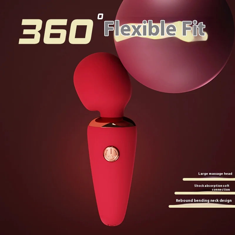 Mini AV Stick Vibrator for Women USB Charging Portable Adult Magic Wand Ice Cream Vibrator 10 Frequency Vibrating Sex Toys