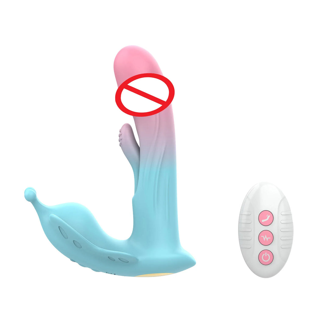 Wearable Flapping Vibrator Couples Sex Toys Remote Control G-Spot Clitoral Stimulator Dildo Adult Sex Toys for Women Couples