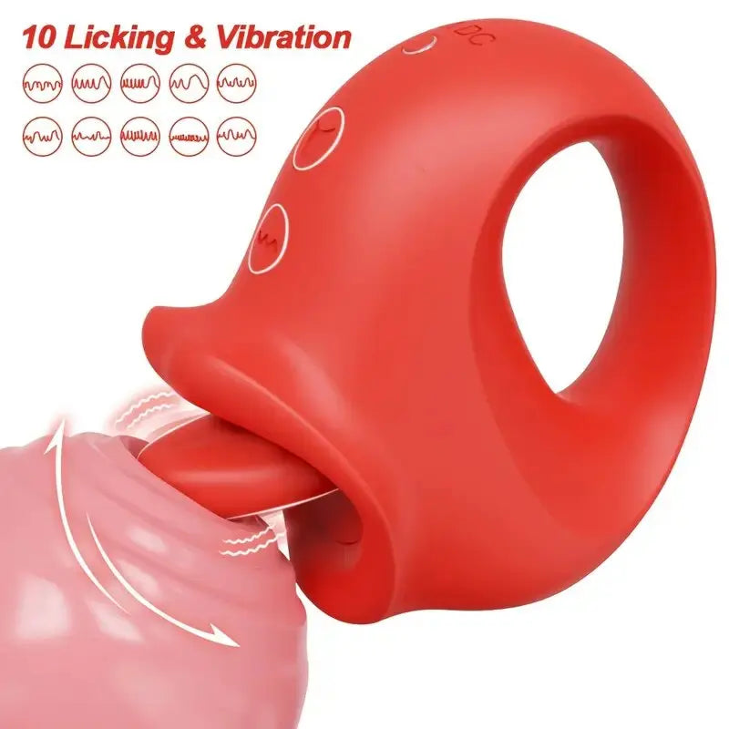 Sex Toys Vibrator Tongue Licking Nipple Clitoris Stimulator Vibration Masturbation Tools Women Couple Sex Toys Vibrator 18+