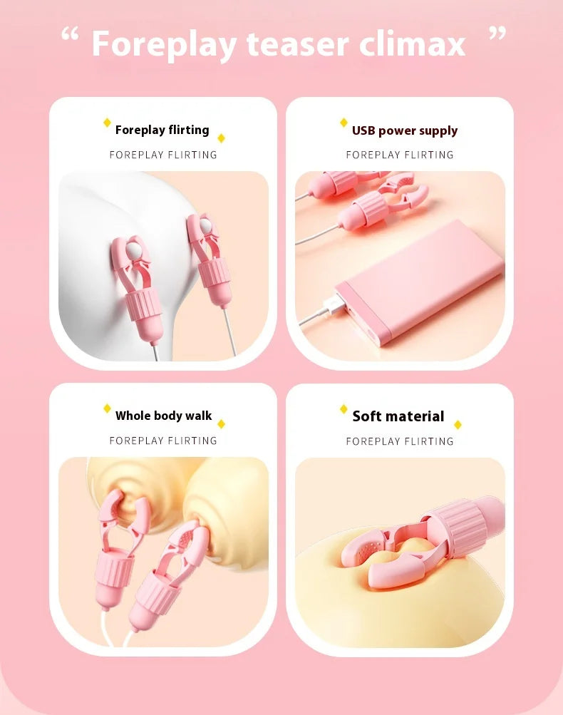 Adult Toys Milk Clip Clitoral Clamp Electric Suck Nipple High Tide Sex Toy Female Masturbation Device