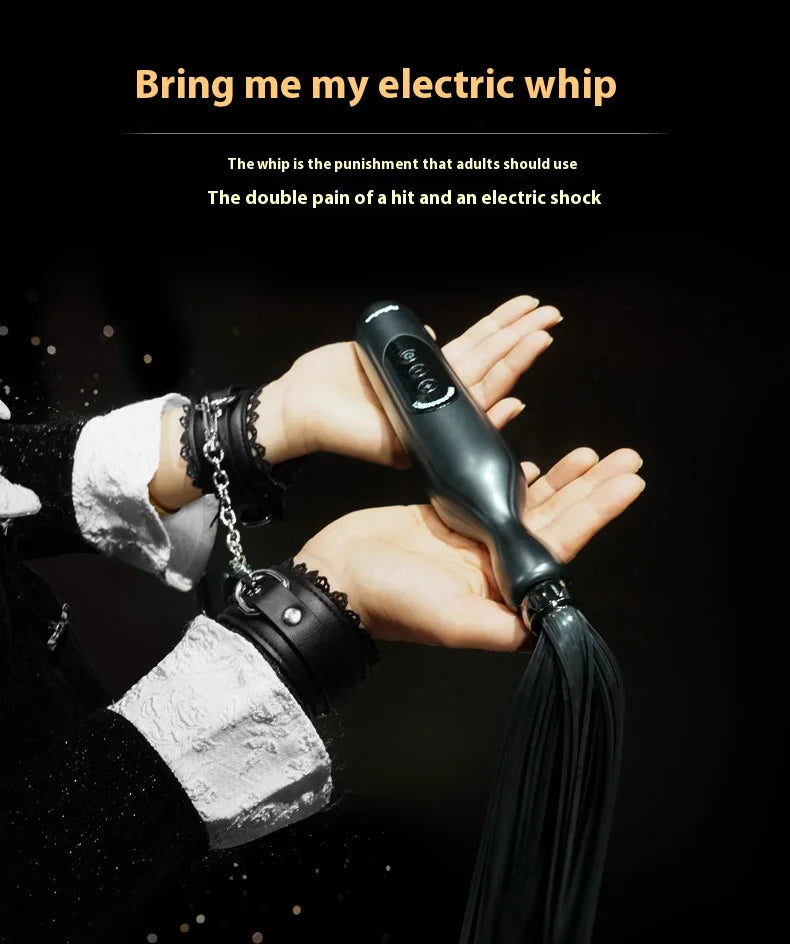 bdsm slave femdom electric shock whip silicone whip surrender sex femdom adult sex toys sex shop bdsm leather whip