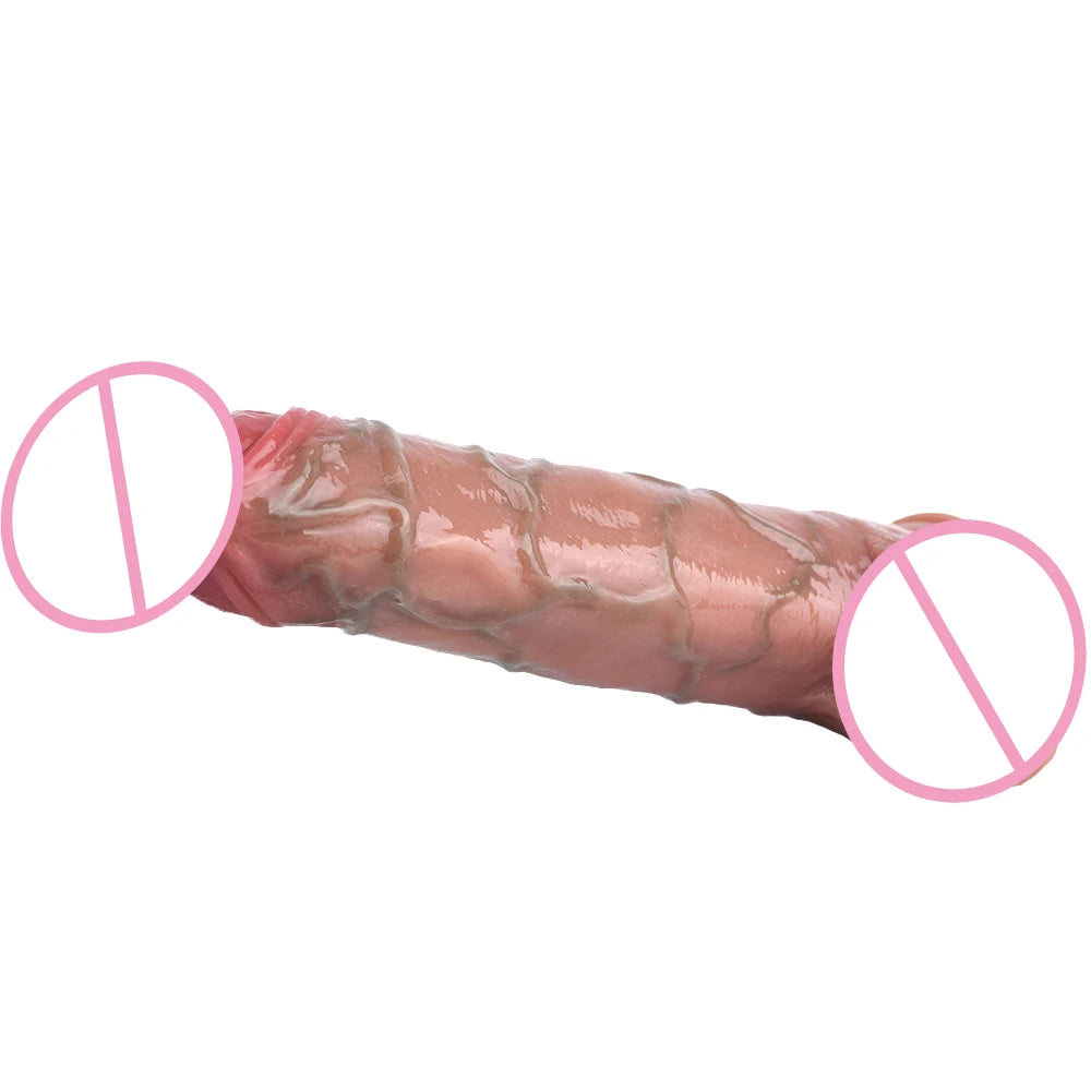 SXXY Lifelike Telescopic Realistic Dildo Suction Cup Silicone Sex Toys For Women Lesbian Gay Vaginal Stimulate Vibration Toy