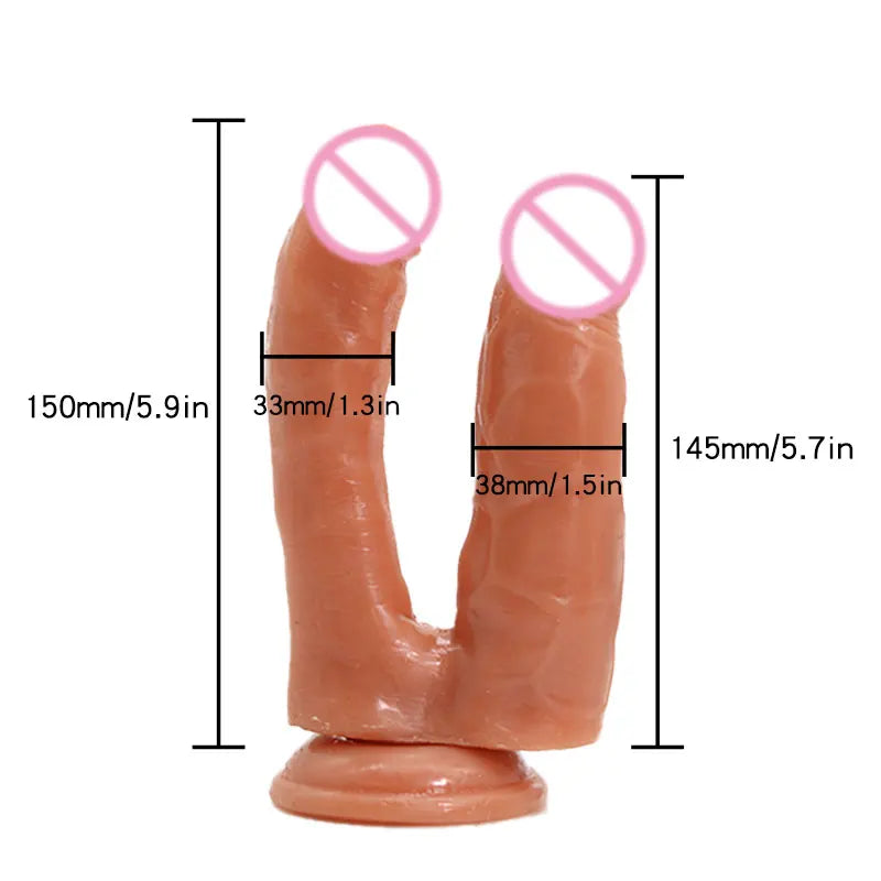 Double Dildo Sex Toys Anal Gode Strap-on Adult Supplies Sexshop Strapon God Gay Lesbian Masturbator Bdsm Erotic Artificial Penis