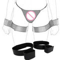 Adjustable Waist Bdsm Belt Vibrator Harness Holder Wearable Design Constrained Forced Strap For Dildo Massage Sex Toys For Women