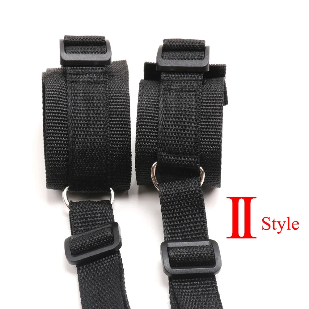 BDSM Bed Strap Bondage Alternative Binding on The Bed with Plush Binding Sex Toys,Flirting Handcuffs Footcuffs,Sm Self Bondage