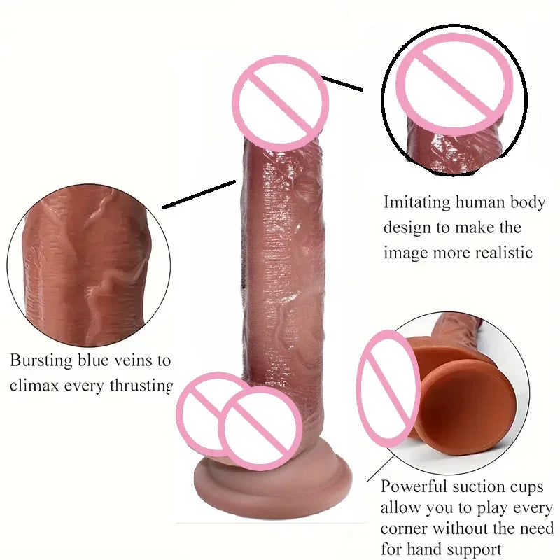 Realistic Dildo Skin Feeling Adult Sex Toys for Women Big Penis with Suction Cup Female Masturbator Anal Sex Product Anal Dildos
