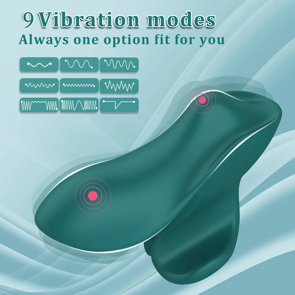 Mini Finger Vibrator for Women Clit Clitoral 9 Vibrating Modes Nipple G Spot Clitoral Stimulator Erotic Adult Toys Couples
