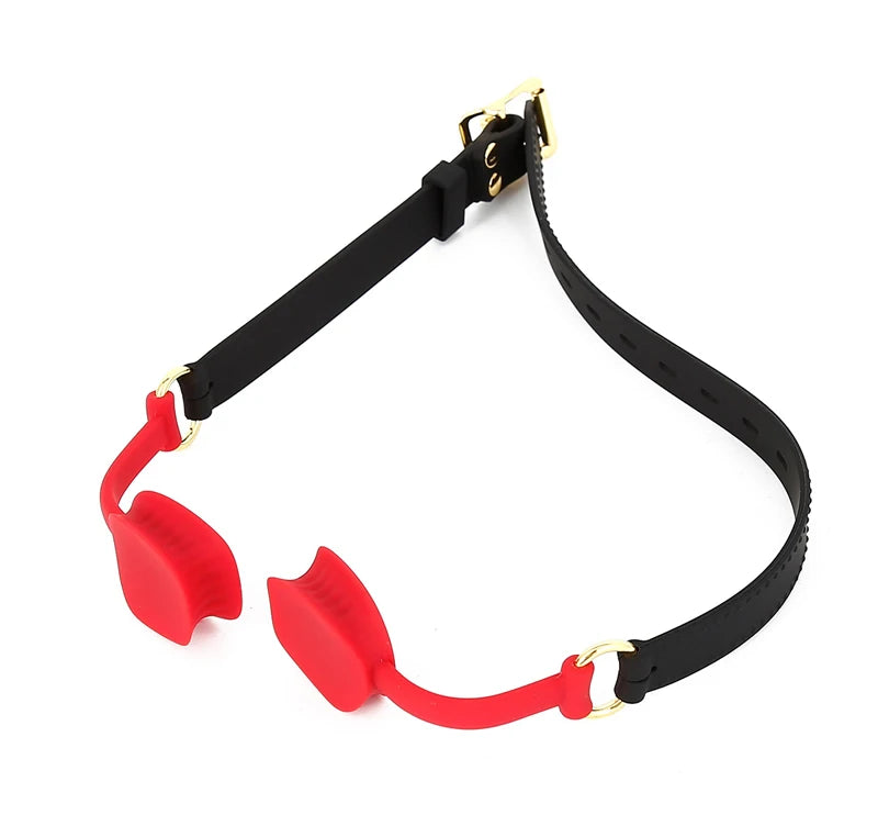 Open Mouth Gag Silicone Harness Ball Bite Gag Fetish Mouth Shackles Bondage Restraint Slave Sex Toys For Couple Adult Toys