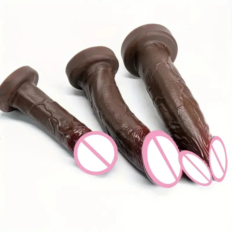 Soft Realistic Huge Glans Dildo For Female Masturbation Big Penis Anal Silicone Dildos With Suction Cup Dick Sex Toys for Women