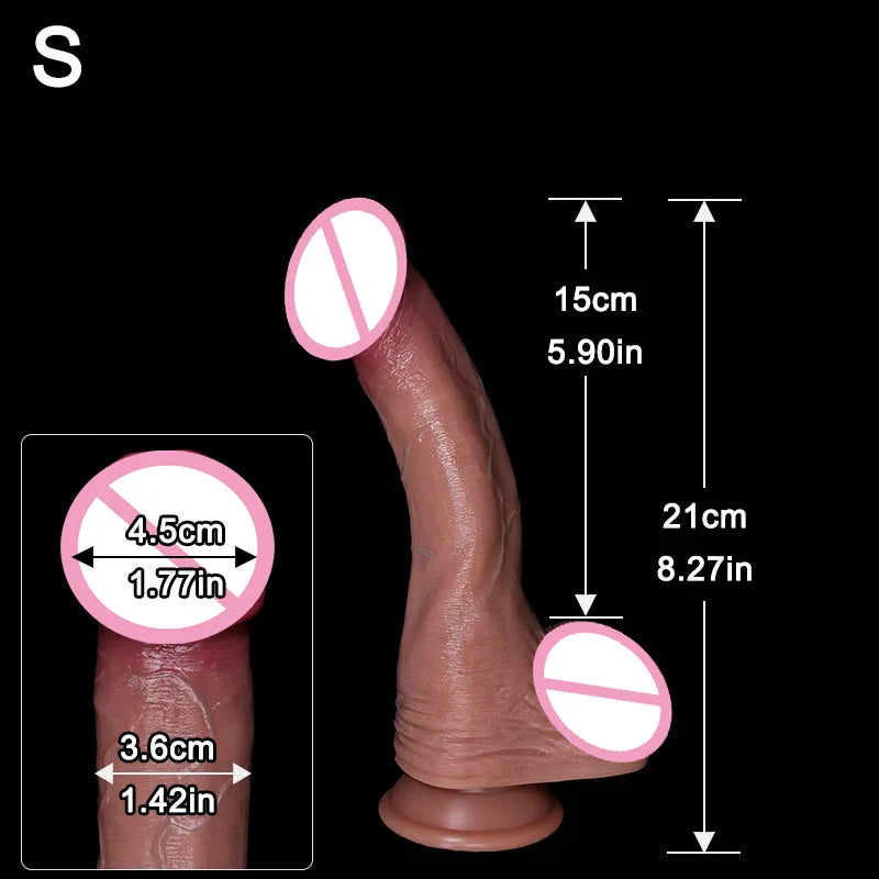 Oversized Realistic Dildo with Thick Glans Big Penis Adult Suction Cup Anal Sex Toys for Couples Vagina Penis Adult Sex Toys For