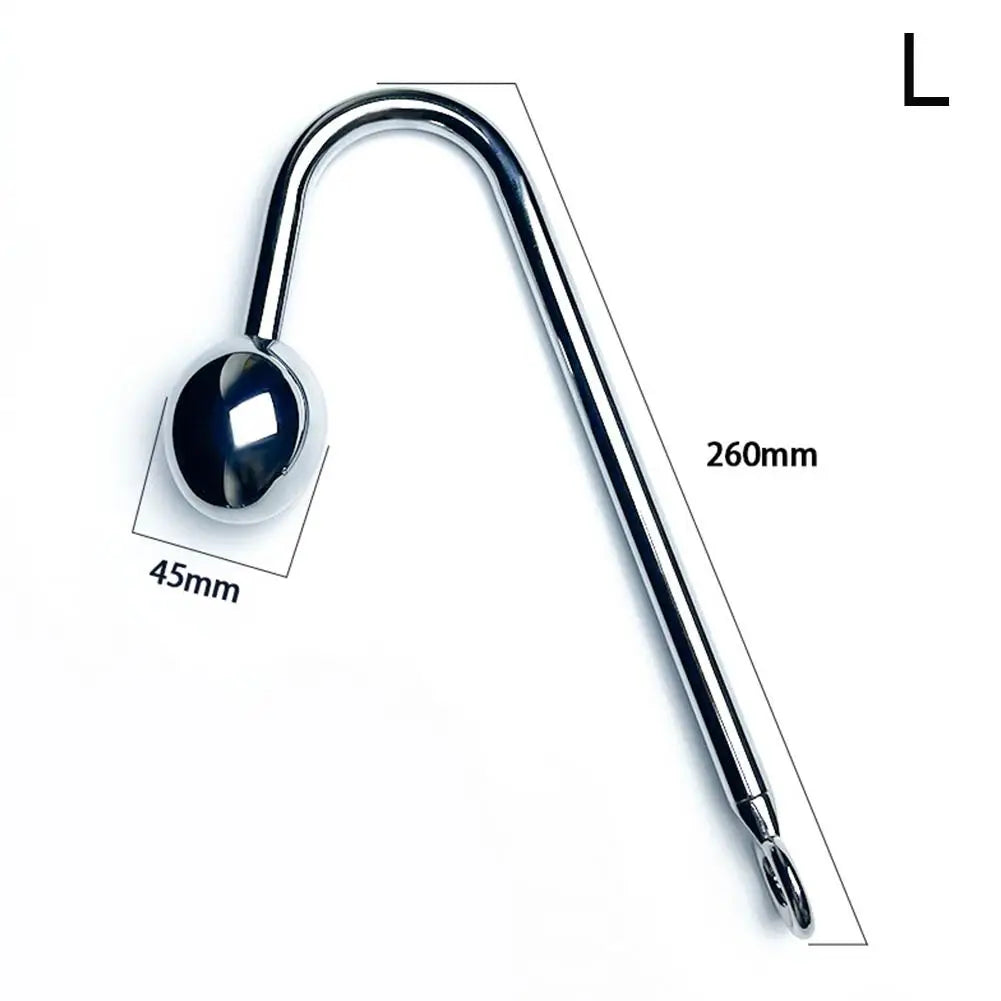 Stainless Steel Anal Hook Anus balls Metal Anal Dilator Butt Plug Big Anal Beads prostate massager insert Anal sex toy for Adult