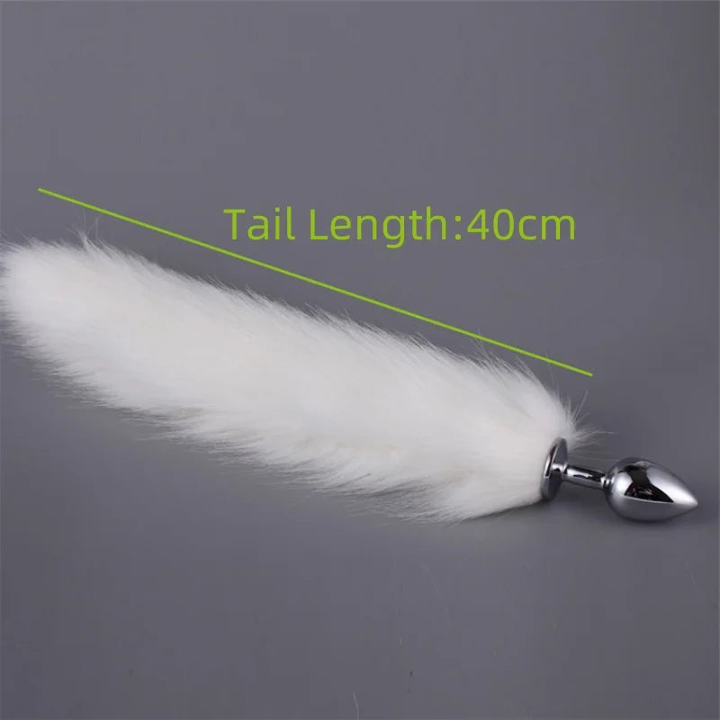 Adult Games Sex Toys XXS/XS/S/M/L Metal Anal Plug Ass Fox Tail Women Gay Erotic Bdsm Fetish Butt Extender Dilator Role Play
