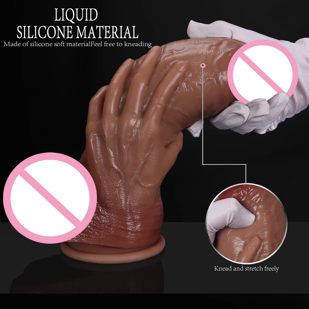 5 Size New  Realistic Giant  Dildo Silicone Animal Penis Adult Sex Toys Women Rapid Orgasm Masturbation Tool Oversized Soft Dick