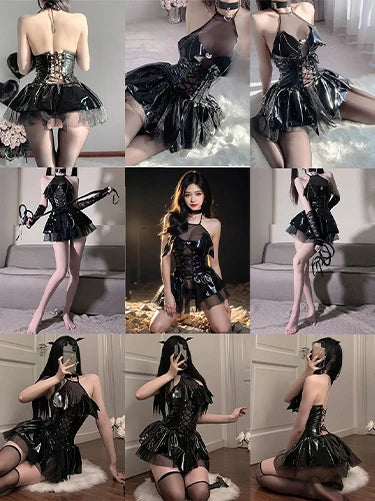 BDSM Lingerie Sexy Bondage Open Anal Erotic Bodysuit Women Halter Exposed Exotic Clothes Backless Bottom Sissy Hot Sensual Body