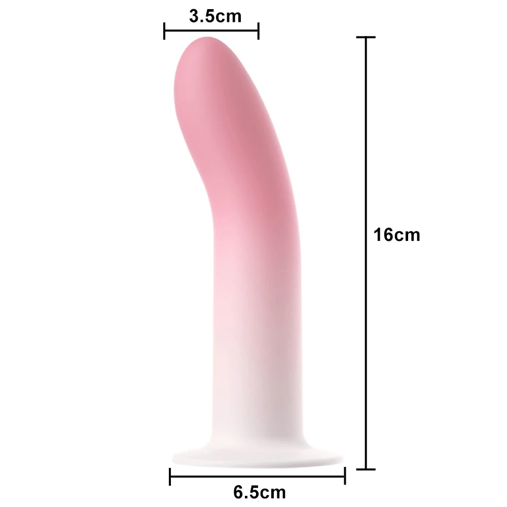 Flexible Liquid Silicone Dildo For Begginner Anal plug Prosate Massager G Spot Personal Massage Tool Suction Cup  Female Sex Toy