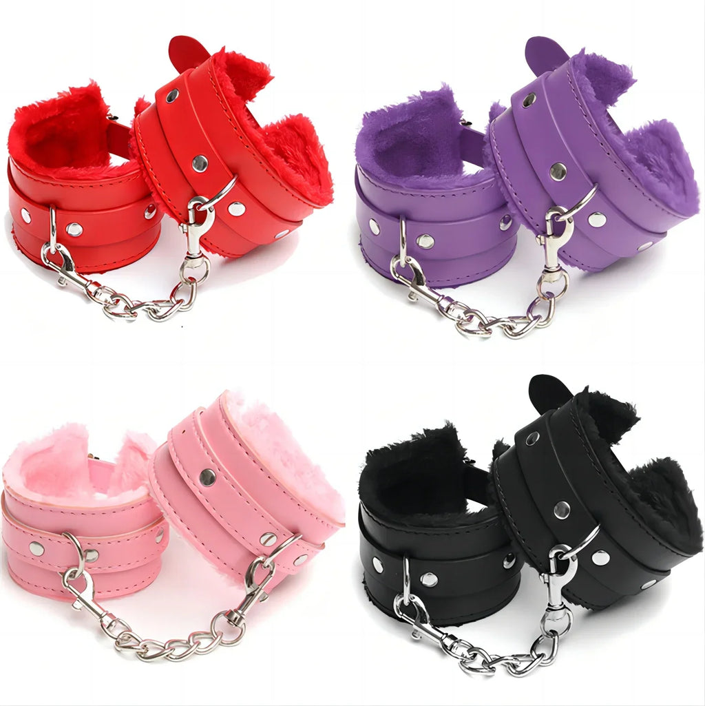 Sex Toys Handcuffs  PU Leather Restraints Bondage Cuffs Roleplay Tools Erotic Handcuffs for Couples GameSex Products Sexy