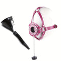 Funnel Mouth Gag Head Harness Slave Bondage Restraints Ball Gag BDSM Adult Flirting Sex Bondage Play Toys for Women and Couples