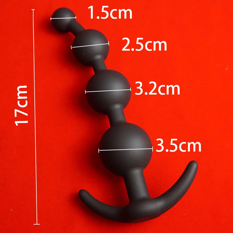 Silicone Beads Butt Plug Anal Balls,Anus Masturbator Prostate Massager,Ass Sex Toys,Analplug Buttplug Butplug,Analsex