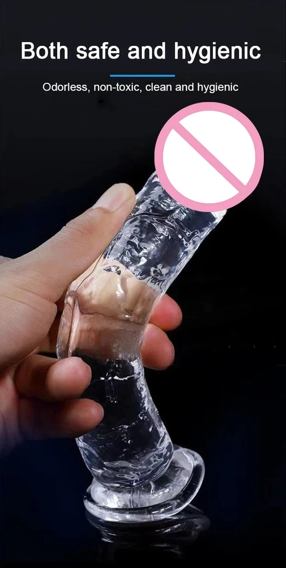 Realistic Dildo Jelly Penis Suction Cup Dildo 7 Size Female Masturbator Clitoral Stimulator Big Dick Lesbian Sex Toys For Women