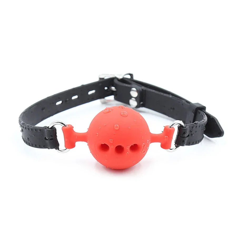 BDSM Bondage Adjustable Handcuffs Ankle with Stainless Steel Open Legs Pu Leather Set Silicone Mouth Gags for Couple Sex Games