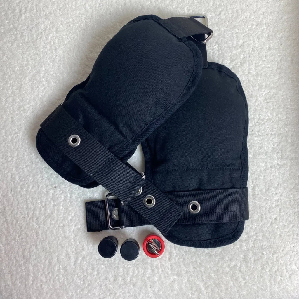 Bondage Mittens BDSM Soft Padded Gloves Wrist Restraint Strap Slave Harness Punishment Sex Game Black Color