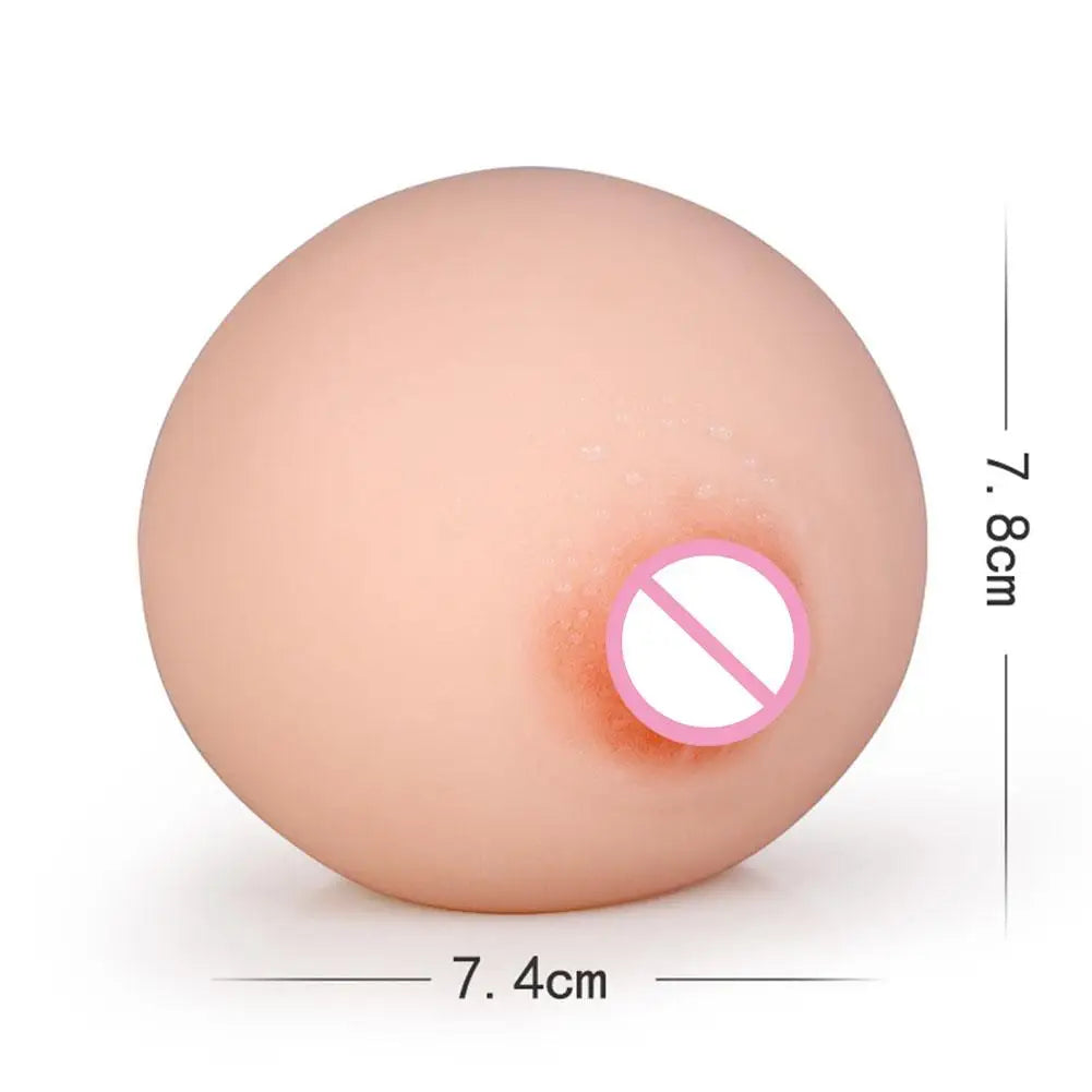 Silicone Artificial Breasts Men's Masturbation Sex Toys Realistic Soft Chest Vagina for Adult Man Sexy Boobs Pocket Pussy 18+