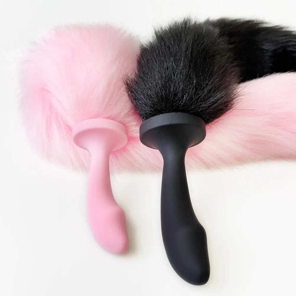 Sexy Fox Anal Plug Tail Silicone Anal Toys For Women Men Butt Plug Dildos Small Tail Anal Plug Cosplay Sex Toys Women Vibrator
