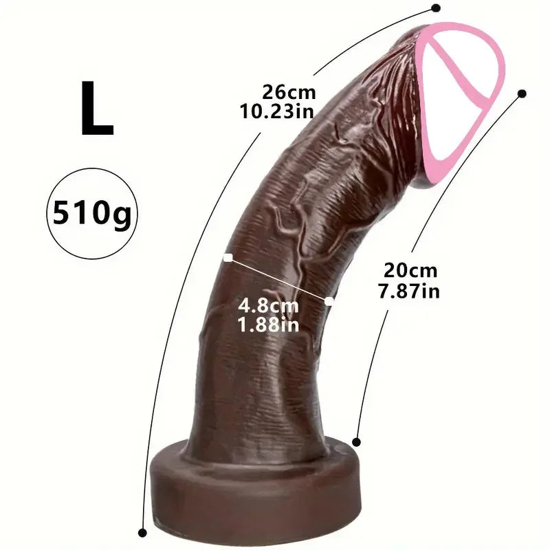Soft Realistic Huge Glans Dildo For Female Masturbation Big Penis Anal Silicone Dildos With Suction Cup Dick Sex Toys for Women