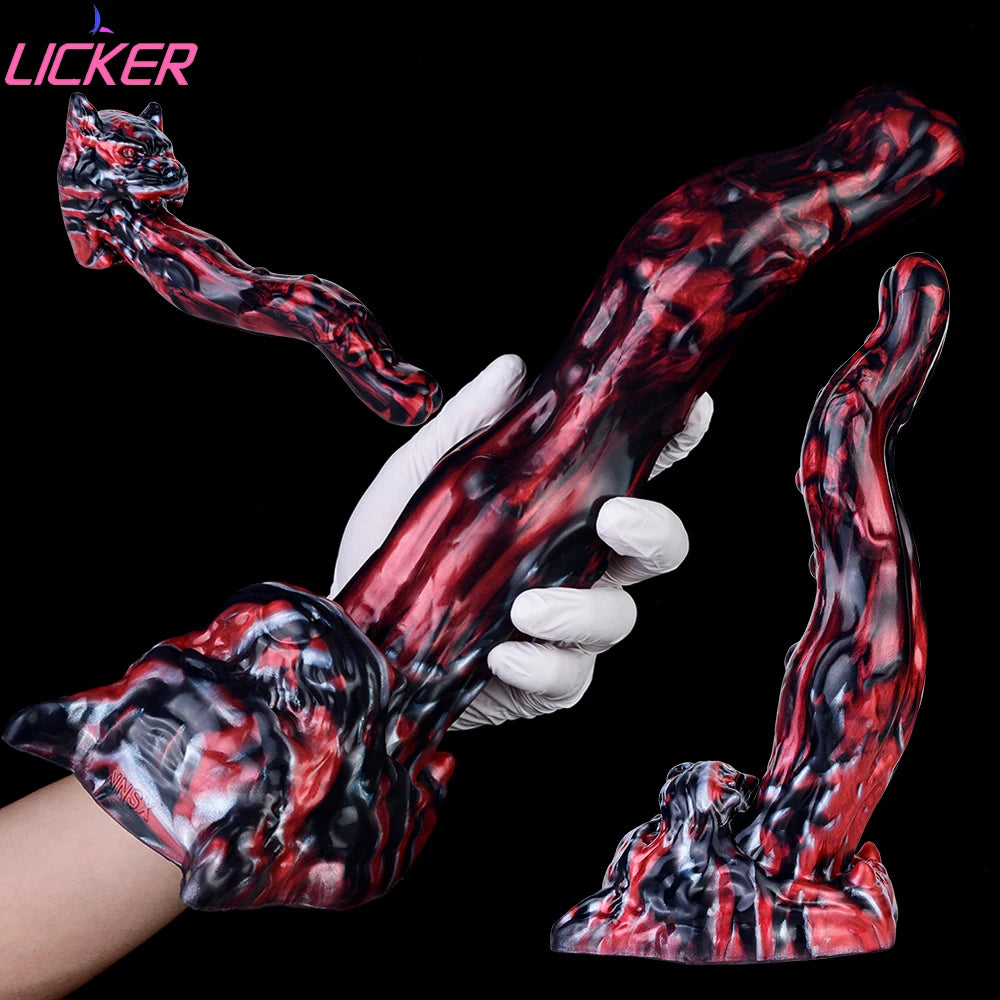 LICKER Anal Dildo Silicone Monster Cock Tongue Penis Vaginal Massager Anal Plug Women Masturbation Sex Toy Couple Flirting Game