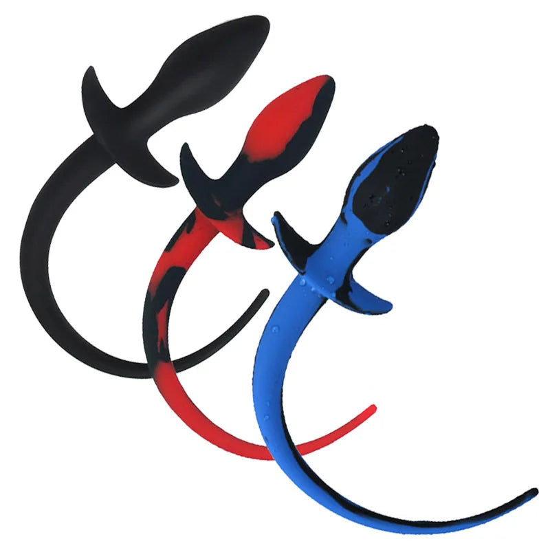 Dog Tail Anal Plug Silicone Butt Plug Puppy Play Anal Accessories Sex Toy for Adult18+ Woman Men Role Play Pup Tail Sex Shop Toy