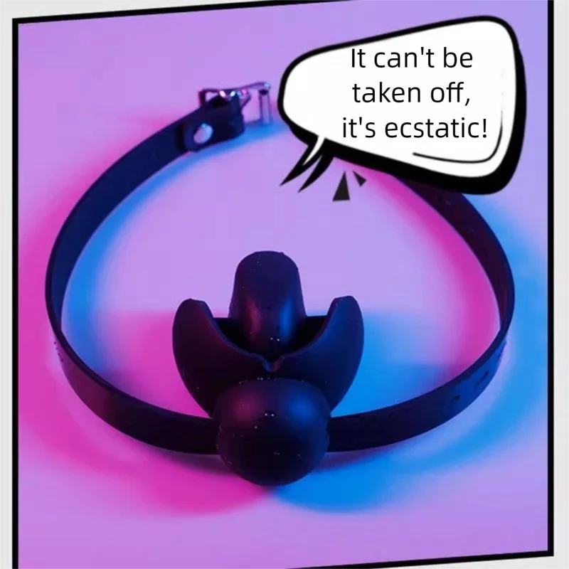 Bdsm Silicone Mouth Gag Bondage Mouth Belt Slave Ball Erotic Sex Toys for Woman Couples