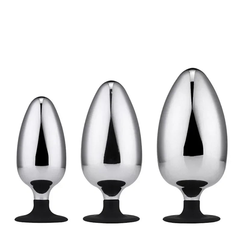 Hot Selling Anal Plug Dildo Huge Fist Strap On Sex Toys For Men/Women Masturbators Stainless Steel Toys Big Butt Plug Wearable