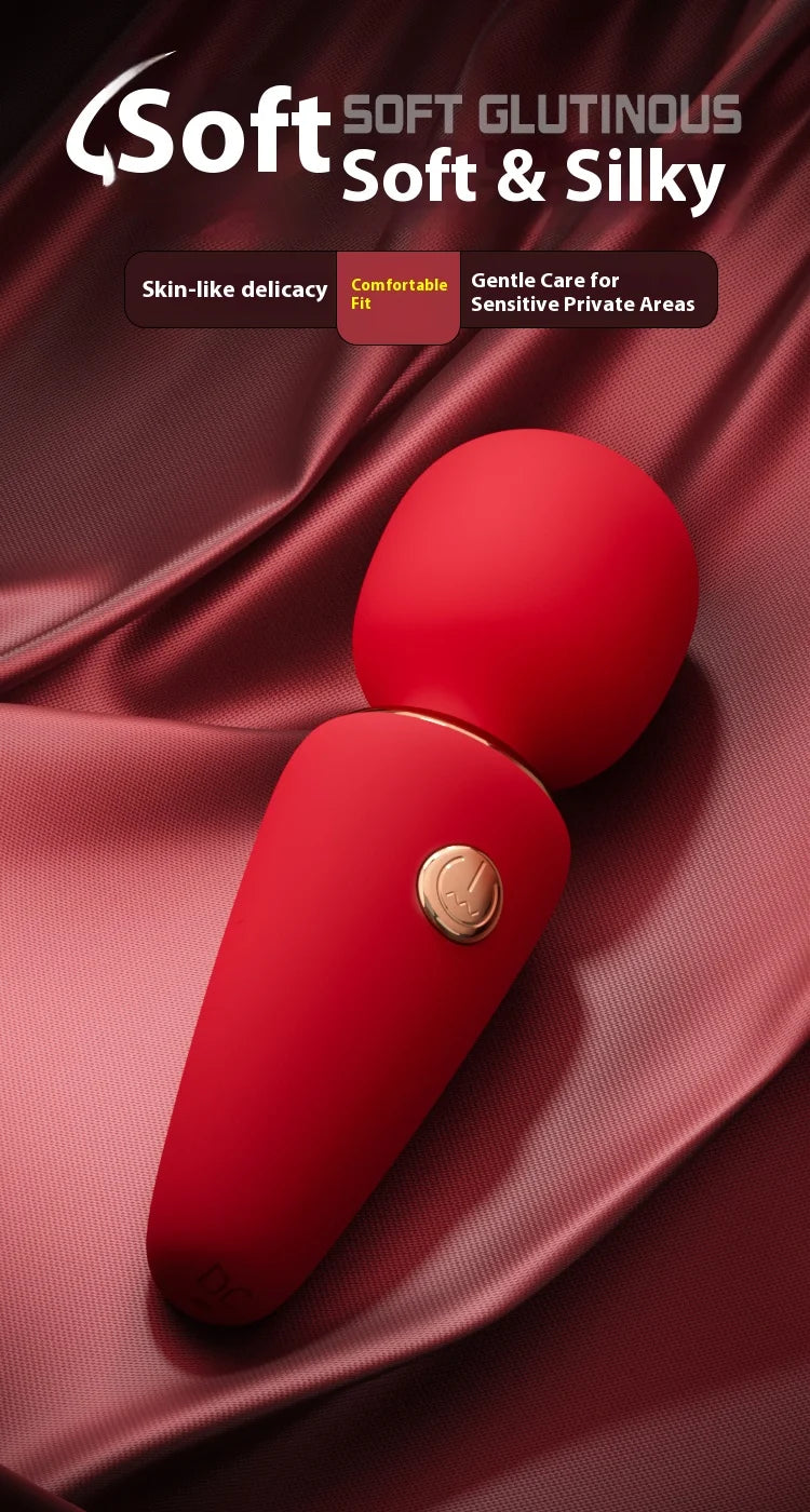 Mini AV Stick Vibrator for Women USB Charging Portable Adult Magic Wand Ice Cream Vibrator 10 Frequency Vibrating Sex Toys