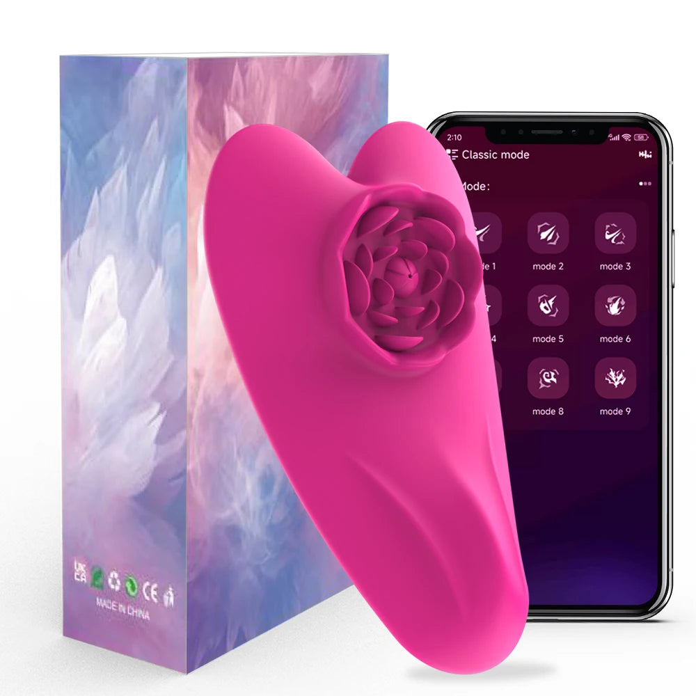 Wearable Panty Vibrators Adult Sex Toys for Women Couples APP Remote Control Clit Nipple Vibrator Rose Dildos Sex Machine