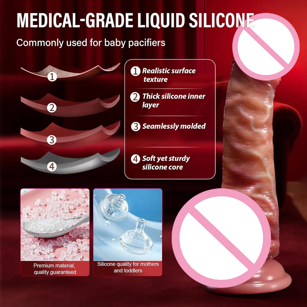 Realistic Dildos for Women Skin Sliding Foreskin Testicles Dildo Anal Vaginal Stimulation Strap on Big Penis Sex Toys for Woman