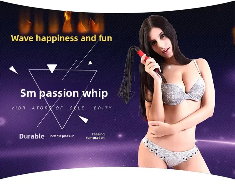 BDSM adult whip, sex slapping, male and female sm tuning whip, adult products BDSM loose whip