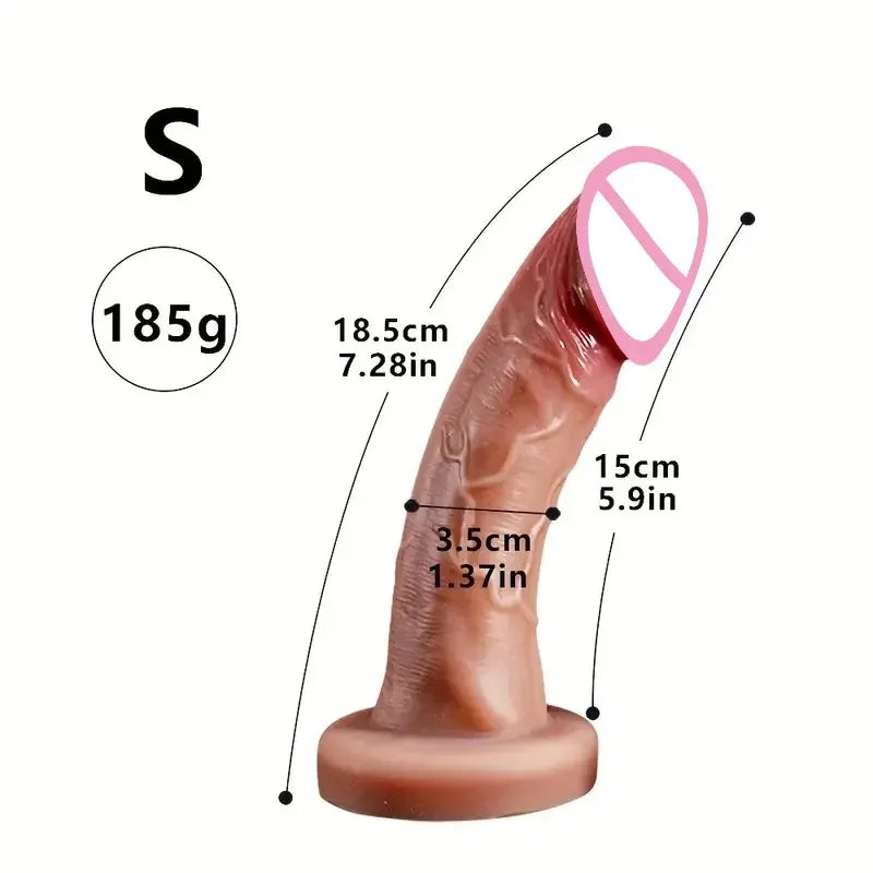 Soft Realistic Huge Glans Dildo For Female Masturbation Big Penis Anal Silicone Dildos With Suction Cup Dick Sex Toys for Women