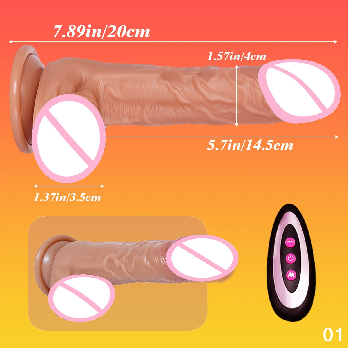 Soft Realistic Thick Huge Dildo Adults Sex Toy for Women Suction Cup Anal Plug Vaginal Masturbators Silicone Penis For Adults18+