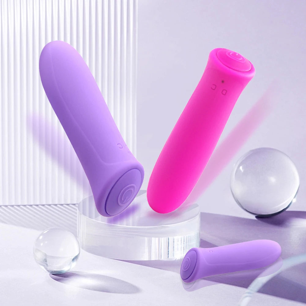 Mini Bullet Vibrator Female Clit Vagina Stimulation G Spot Masturbation Anal Vibration Massage AV Stick Dildo Sex Toys For Women