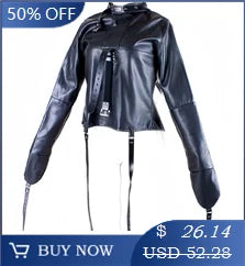 BDSM Strait Jacket / Armbinder,Leather Deluxe Arm Binder Restraint,Behind Back Bondage Gloves,Sex Toys For Couples