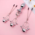 Anal Plug With Bell Ring Sex Nipple Breast Clamps Woman Nipple Clamp Traction Chain Sexy Nipple Clip Adult SM Couple Sex Toys