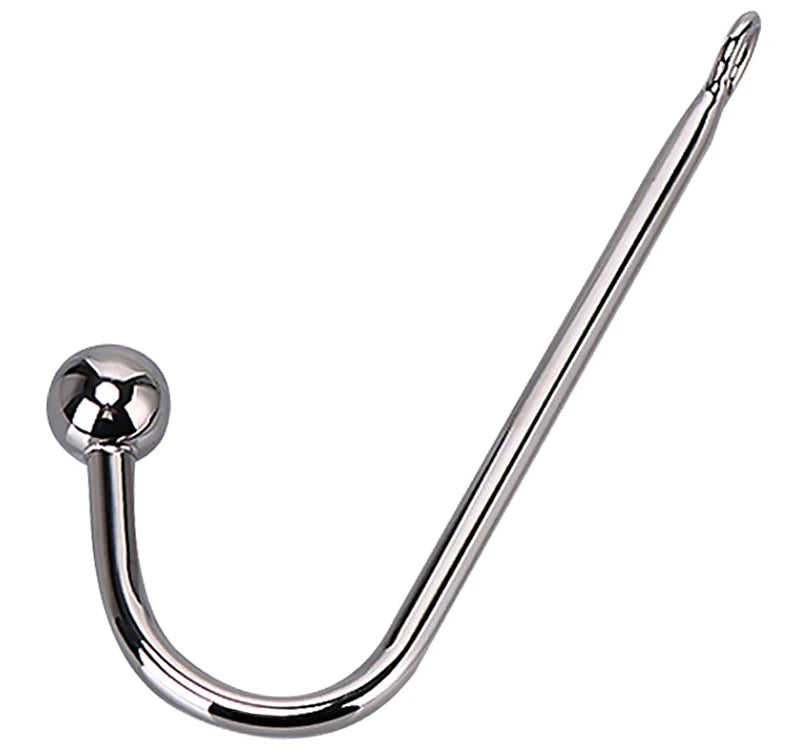 Stainless Steel Anal Hook With Anal Beads Hole Anal Hook Metal Butt Plug Anal Sex Toys Adult Product No Vibrator For Men Gay