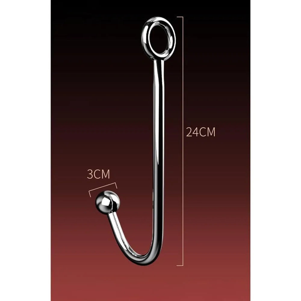 SM Metal Anal Hook Adult Sex Toy Forced Restraint Assistant Tight Bodysuit Anal Masturbation Couple Erotic Adult Products