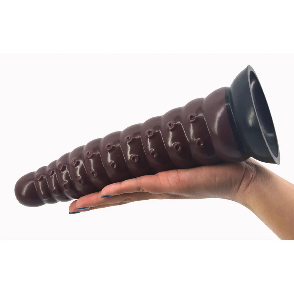 Silicone Simulation Dildo Female Masturbator Clitoris Massager Sex Toy Simulation Caterpillar Dildo